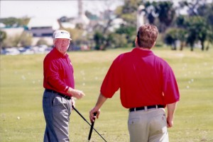 Todd Graves watching Moe Norman